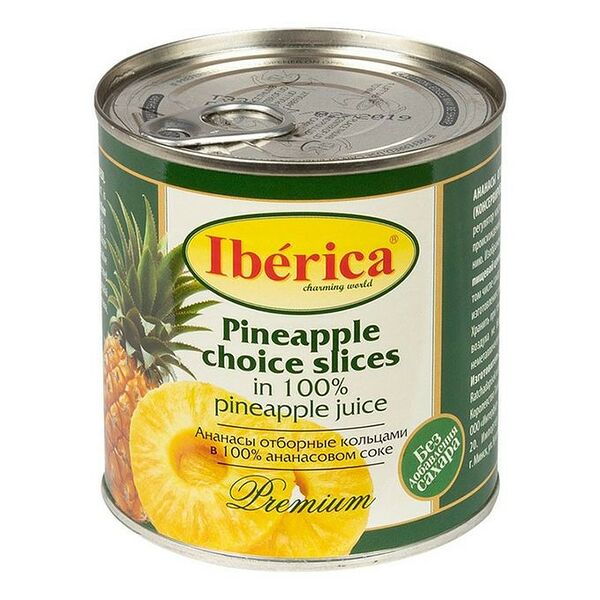 Ананасы Iberica кольцами в сиропе 580мл