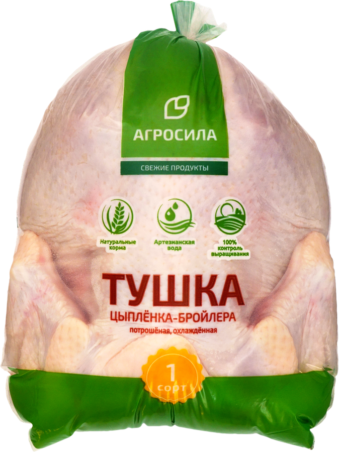 

Тушка цыпленка-бройлера АГРОСИЛА охл. вес до 2.3 кг
