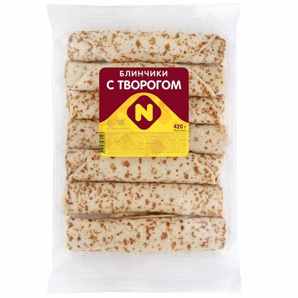 Блины Останкино с творогом, 420г