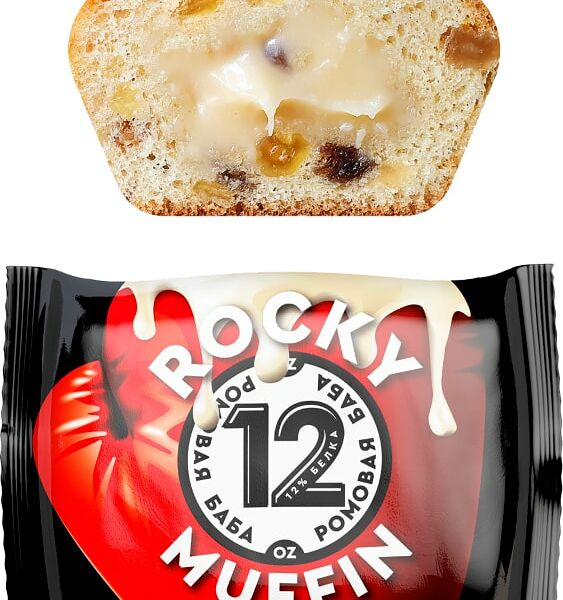 Маффин Rocky Muffin Ромовая баба 55г