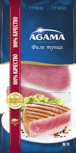 

Тунец замороженный Agama филе-кусок без кожи 400 г