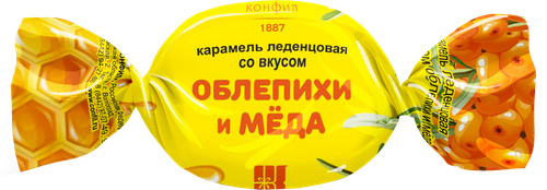 

Карамель леденцовая КОНФИЛ со вкусом облепихи и меда, 300г