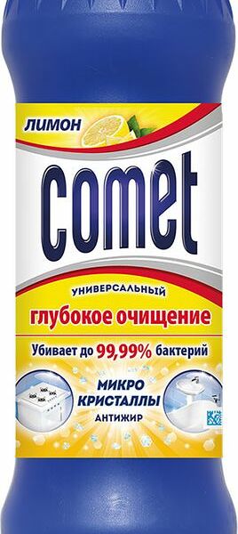 Порошок чистящий Comet лимон с хлорином, 475г