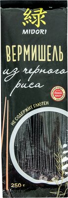 Вермишель Мидори (Midori) из черного риса 250 г