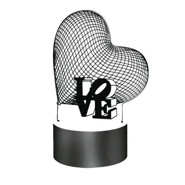 Светильник декоративный Сердце CAMELION, LED, 3Вт, RGB, USB