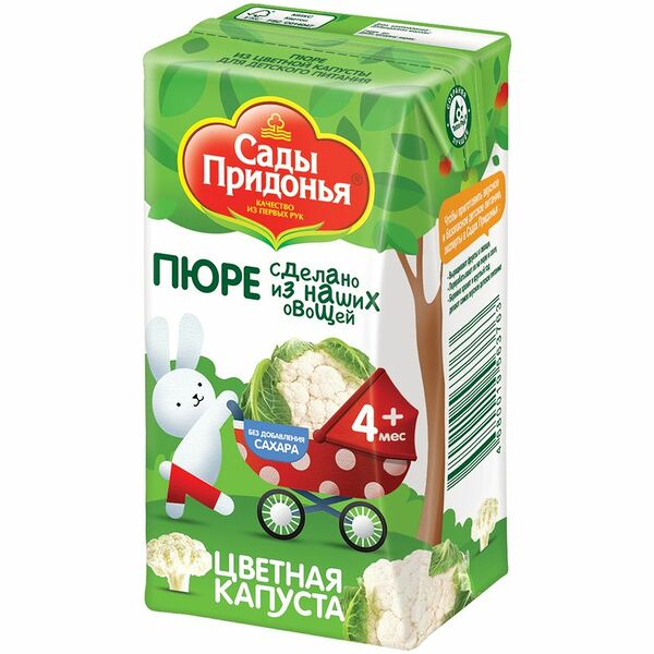 Пюре Сады Придонья из цветной капусты с 4 месяцев, 125г