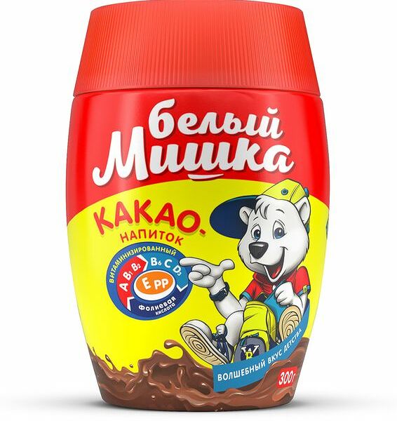 Какао-напиток растворимый Белый мишка Волшебный вкус детства