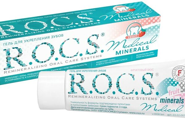 Гель для зубов R.O.C.S. Medical Minerals fruit укрепляющий 45г