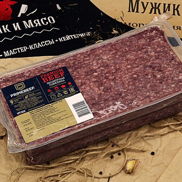 Фарш из мраморной говядины 70/30 праймбиф