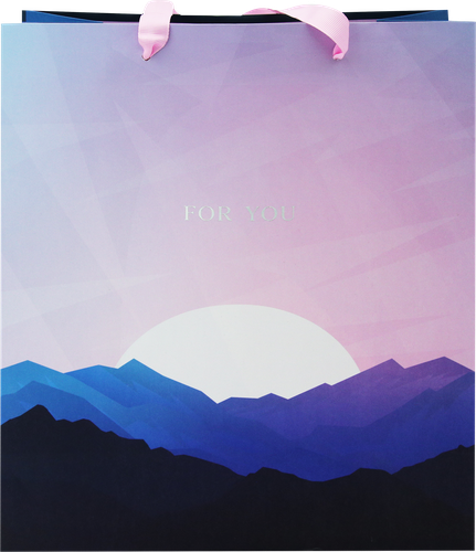 

Пакет подарочный MESHU Закат, 26х32х12см, отделка фольгой, матовая ламинация