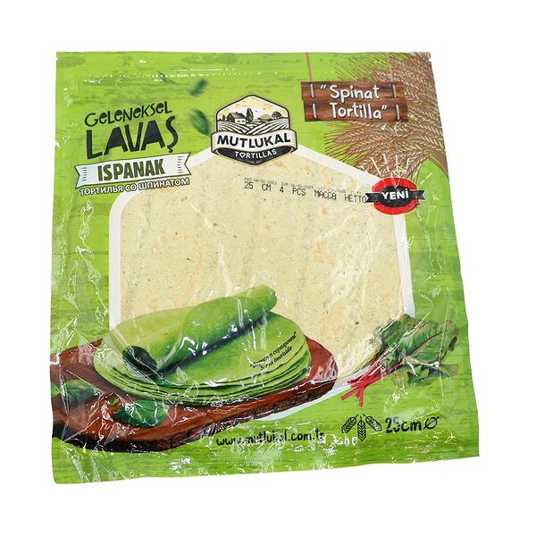 Тортилья пшеничная Mutlukal со шпинатом 240г