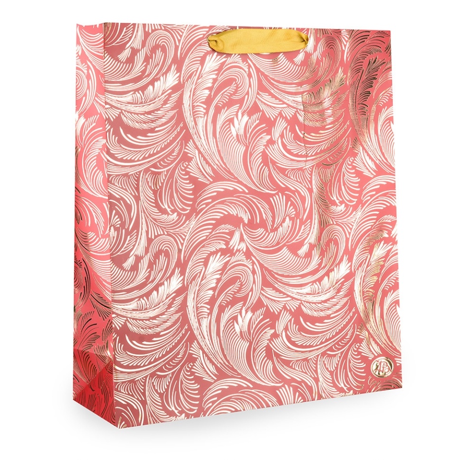 

Пакет подарочный «Азбука Вкуса» «Морозный узор красный» 35х40х12см бумажный, Россия