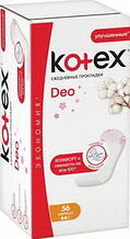 Прокладки женские гигиенич. ежедневные Kotex Normal Deo 56 шт