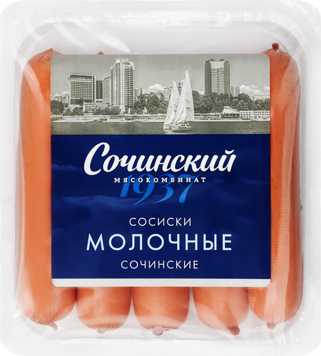 

Сосиски Сочинский мясокомбинат Молочные Сочинские 290 г