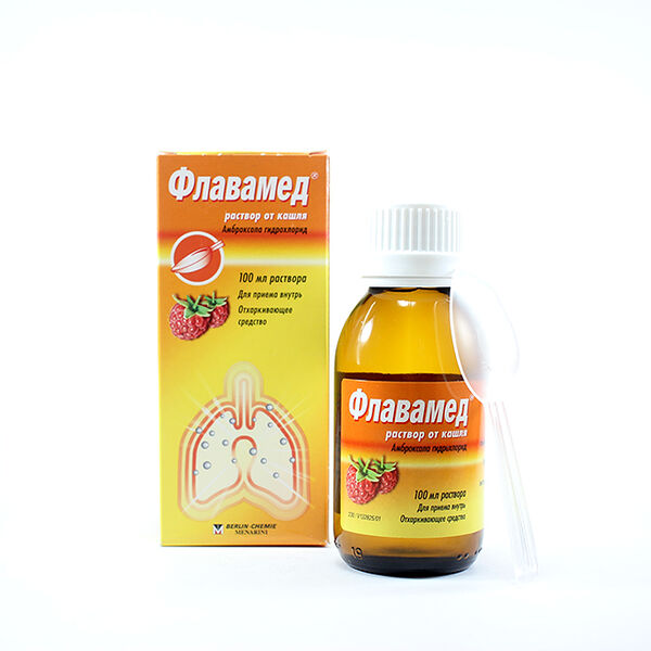 Флавамед сироп 15мг/5мл 100мл