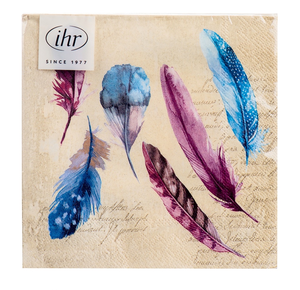 

Салфетки IHR La Plume 33х33 см 3-слойные 20 шт