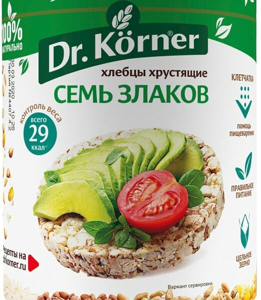 Хлебцы Dr.Korner Семь злаков 100г