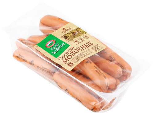 

Сосиски СЕЛО ЗЕЛЁНОЕ Молочные с дымком, категория Б, весовые