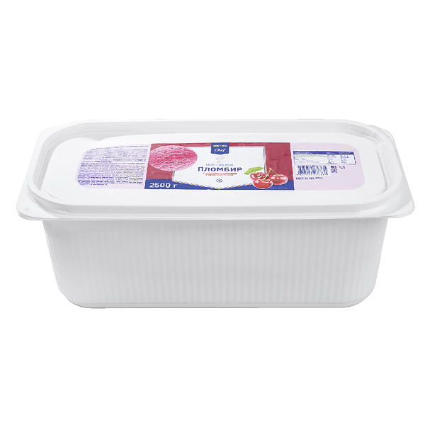 Мороженое пломбир с наполнителем вишня и ароматом вишни ТМ Metro Chef (Метро Чиф)