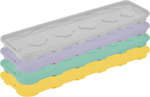 

Универсальный поддон INGREEN для пластиковых и торфяных горшочков для рассады, 12 ячеек, микс, в ассортименте,14х42х2 см