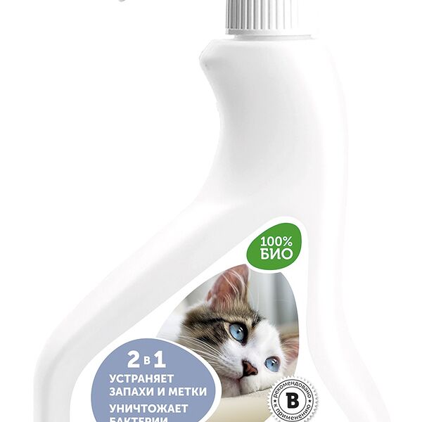 Средство для дезинфекции и устранения запахов мест содержания кошек, 500мл