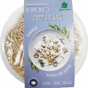 Паста Тульский Дворик с грибами в сливочном соусе 250г