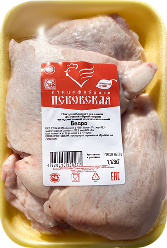 Бедро цыплят Псковская птицефабрика подложка вес до 1.4кг