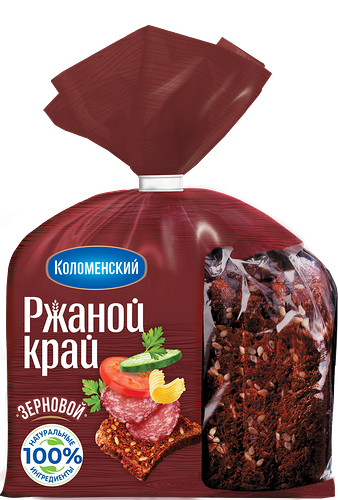 Хлеб Ржаной край зерновой Коломенское в нарезке, 300г