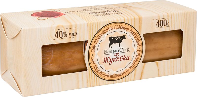 

Сыр копчёный Белый сыр из Жуковки плавленый колбасный 400 г