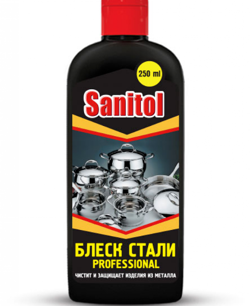 Средство для чистки металла Блеск стали Sanitol