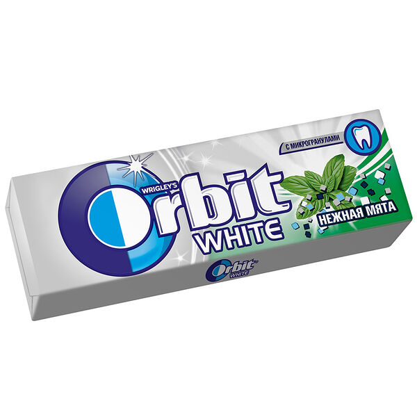 Резинка жев. Орбит 13,6г белоснежный нежная мята подушечки