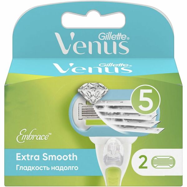 Кассеты сменные Venus Embrace, Gillette, 2 шт., США