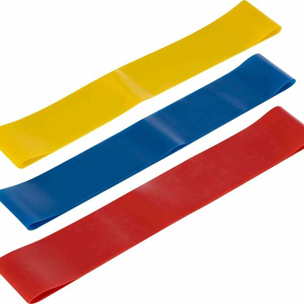 Эластичные ленты для фитнеса разноцветные, 3 шт.