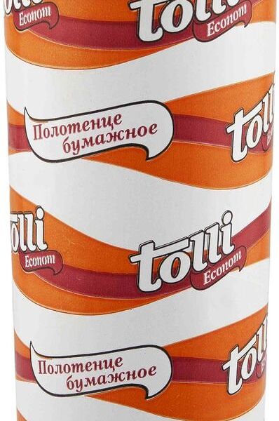 Полотенца бумажные Tolli Econom с перфорацией 1 слой