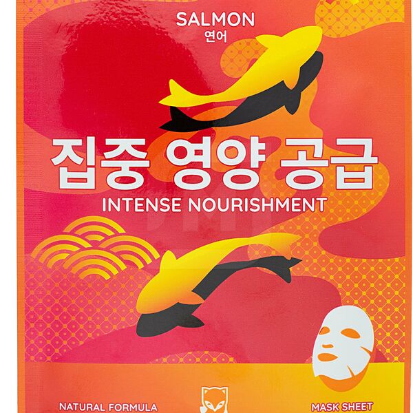 Маска Kumiho тканевая для лица питательная с экстрактом масла лосося 20 мл