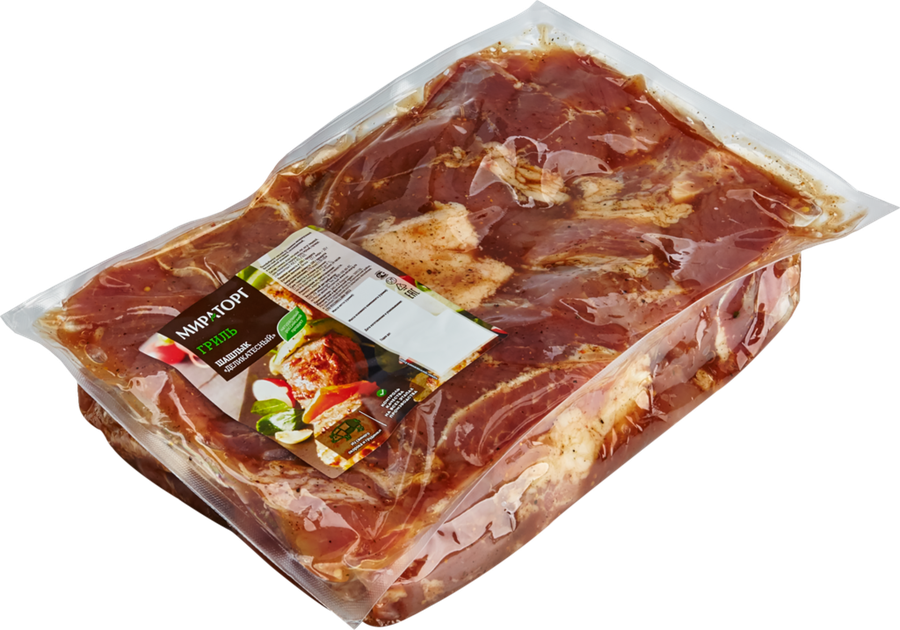 

Шашлык МИРАТОРГ Деликатесный охл. вес до 2.5 кг