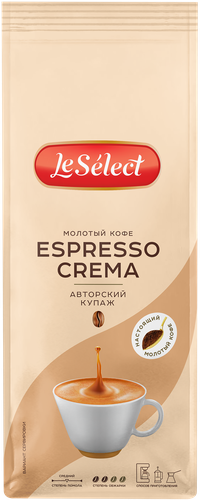 

Кофе Le Select Espresso Crema натуральный молотый 200 г