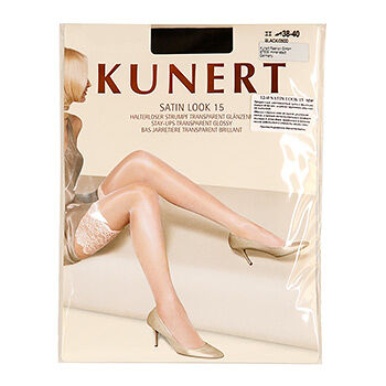Чулки Kunert Satin Look цвет черный, 15 den, размер 38-40
