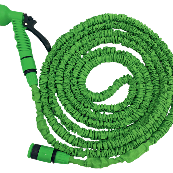 Шланг растягивающийся GIARDINO CLUB до 15м, с пистолетом и 2 коннекторами, Арт. LTAJ-EX01