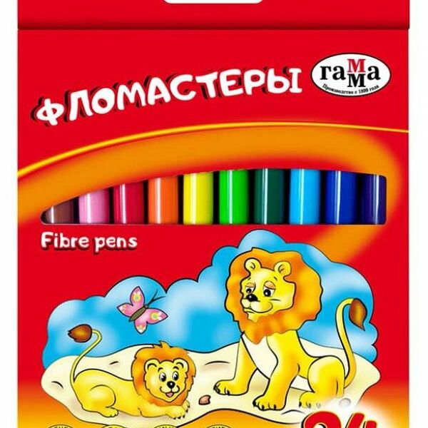 Фломастеры Гамма Мультики, 24 цвета