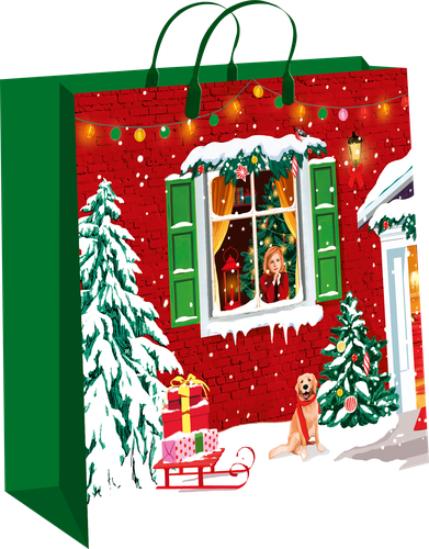 

Пакет пластиковый Арт Дизайн Новый год размер L 30х30 см дизайн в ассортименте 1 шт