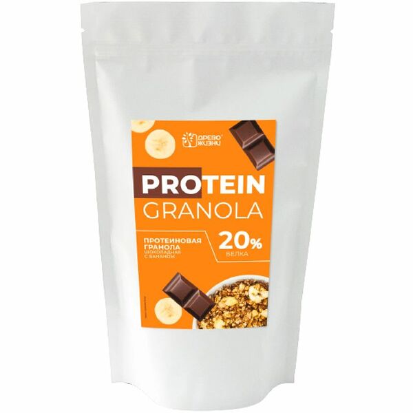 Гранола Древо Жизни с какао и бананом, 250г