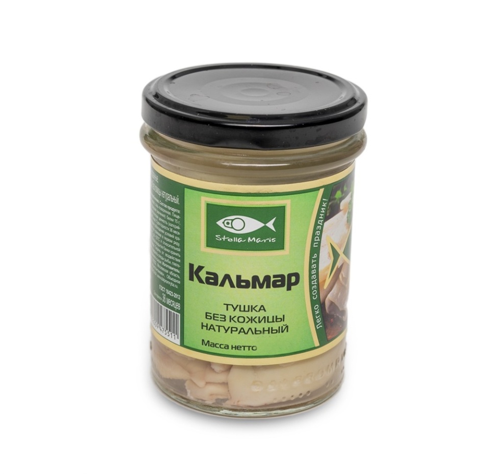 

Кальмар Stella maris тушка без кожицы натуральный 220 г