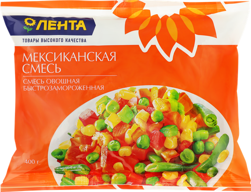 

Смесь овощная ЛЕНТА Мексиканская 400 г