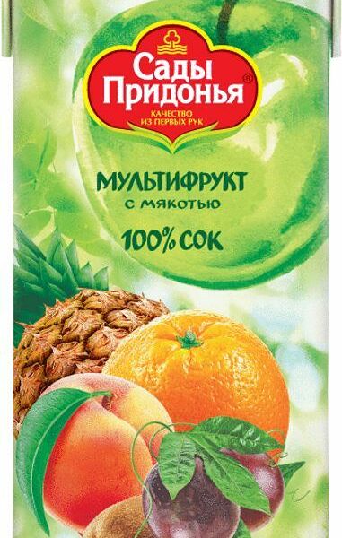 Сок Сады Придонья Мультифрукт с мякотью 2 л