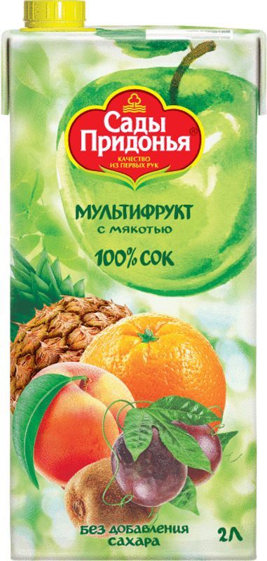 

Сок Сады Придонья Мультифрукт с мякотью 2 л