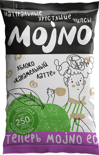

Чипсы фруктовые Mojno Яблоко, со вкусом карамельного латте 50 г