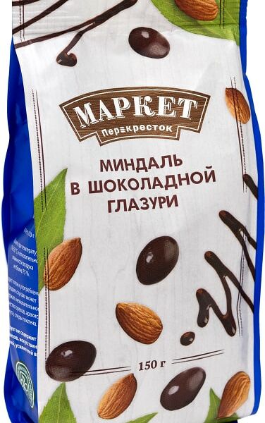 Драже Маркет Перекресток Миндаль в шоколадной глазури 150г