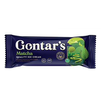 Эскимо Gontars Matcha сливочное в шоколадной глазури с растительным жиром 12%, 83г