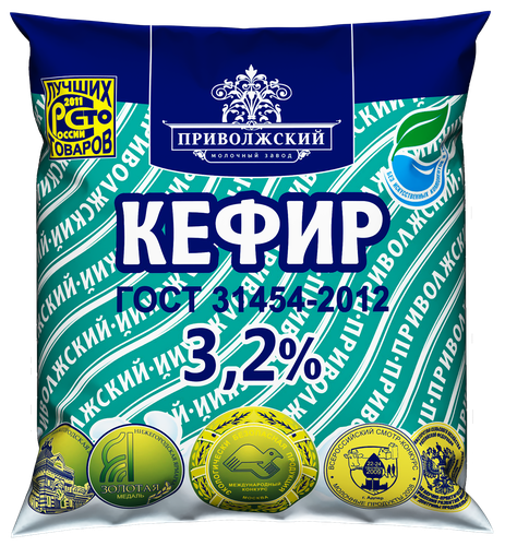 

Кефир Приволжский Молзавод 3,2% 450 г